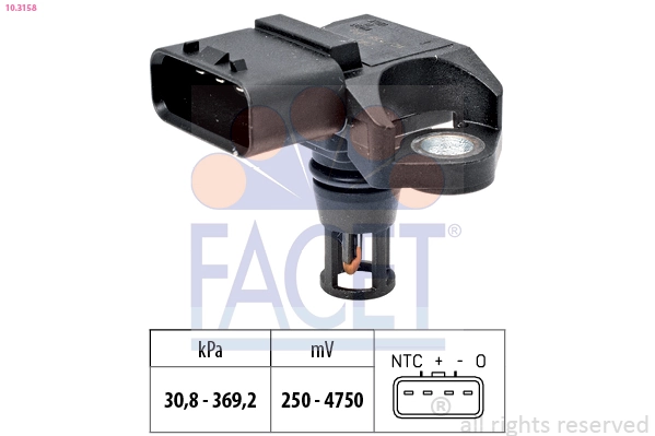 Comprar 97381191 Peugeot/Citroen Sensor de presión del colector de admisión