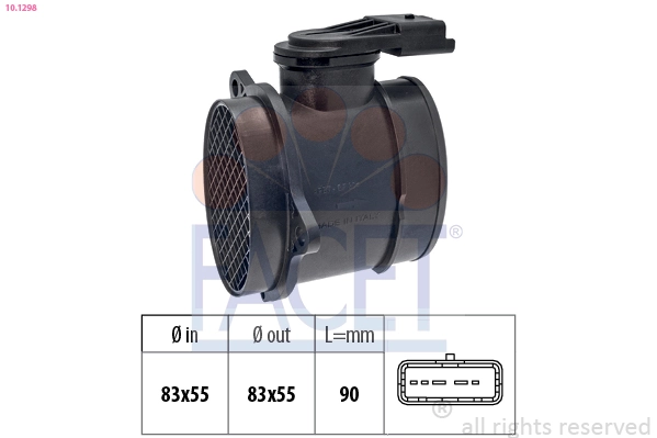 Sensor de flujo de aire para Peugeot 407  6D