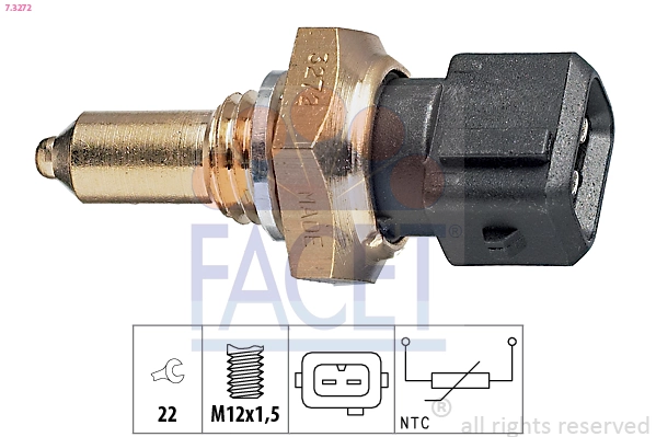 Sensor temperatura refrigerante para BMW 1  E81