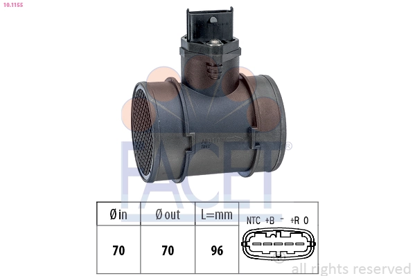Caudalímetro para Fiat Bravo 182