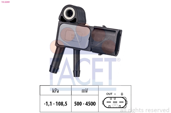 Comprar SPS007 Magneti Marelli Sensor de presion gases de escape