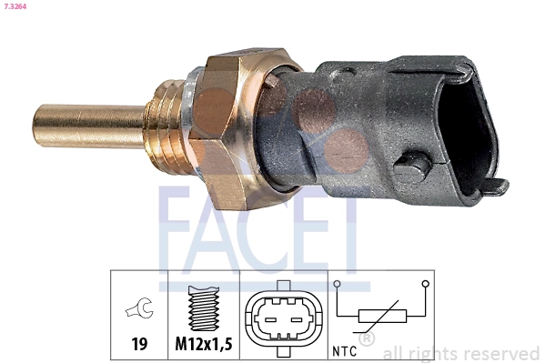 Sensor de temperatura del refrigerante Fiat/Alfa/Lancia 55353809 precio, desde 5,04 EUR
