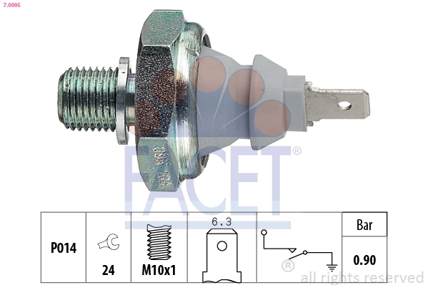 Sensor de aceite para Volkswagen Jetta II (19E, 1G2, 165, 167)