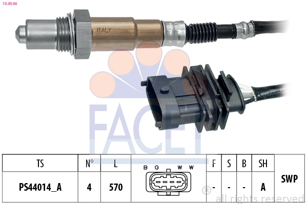 Sensor de oxígeno previo al catalizador 93174519 GM