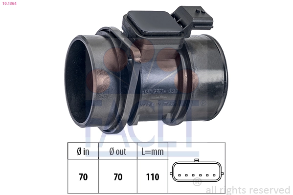 Sensor de flujo de aire para Renault Kangoo BE BOP KW0, KW1