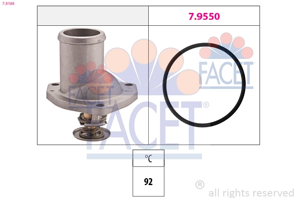 Termostato de agua para Opel Calibra  85