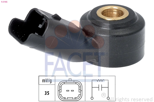 Sensor de detonaciones Peugeot 208 CA, CC