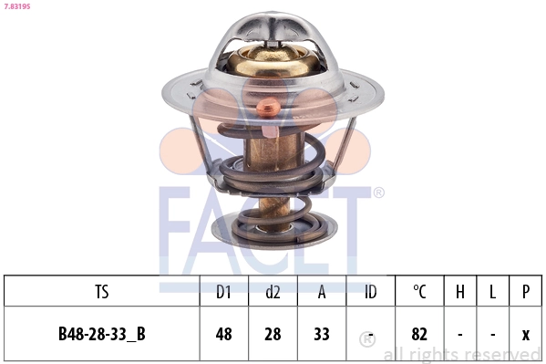 Termostato de agua para Toyota Tercel  AL25