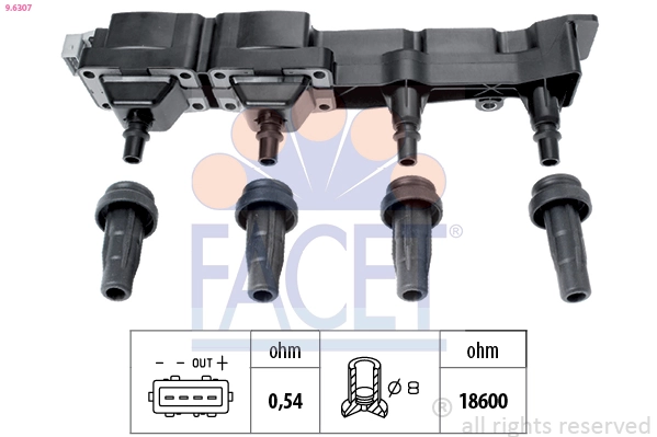 Bobina de chispa Peugeot 307 CC descapotable (3B) (2003 - 2009) precio, desde 63,13 EUR
