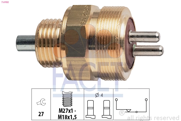 0501305308 ZF Parts Interruptor de marcha atras