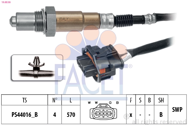 OSM015 Magneti Marelli Sonda lambda de oxígeno posterior al catalizador