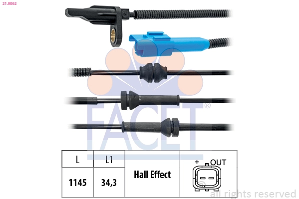 Sensor de rueda abs para Citroen C2  JM