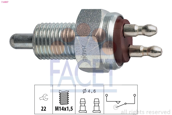 Sensor de marcha atrás para Ford Sierra GBG, GB4