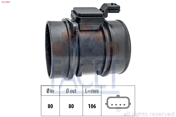 Sensor de flujo de aire para Renault Megane III DZ0, DZ1