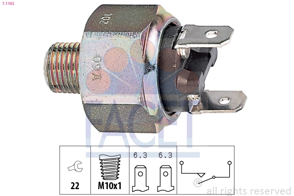 Interruptor de luz de freno Mercedes 0005456509 precio, desde 7,00 EUR