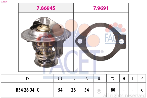 Termostato de agua para Chevrolet Epica II V250