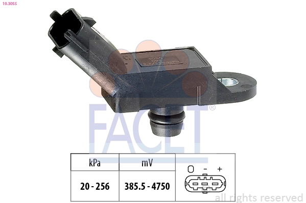 Sensor de presión del colector de admisión 55219294 General Motors