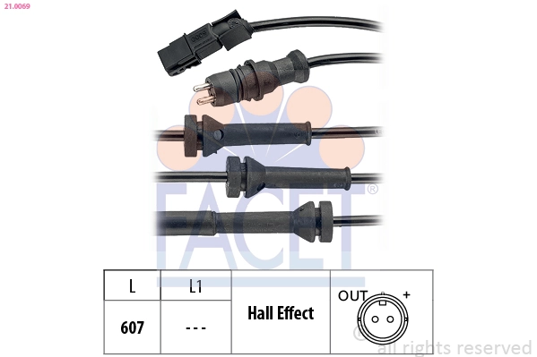 Sensor ABS delantero Renault Espace 4 JK0