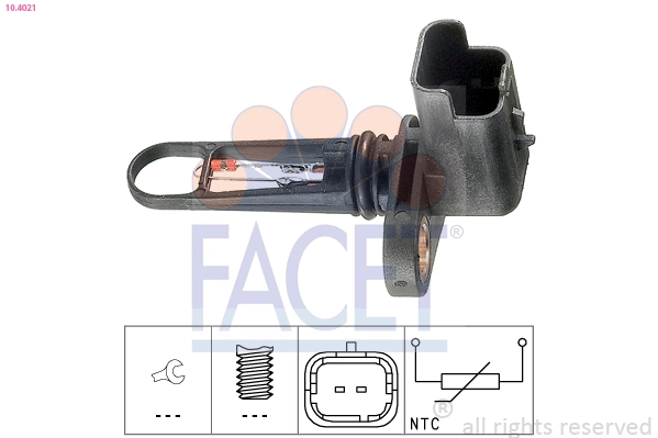 Sensor, temperatura del aire de admisión Peugeot 208 hatchback (CA, CC) (2012 - 2026) precio, desde 38,88 USD
