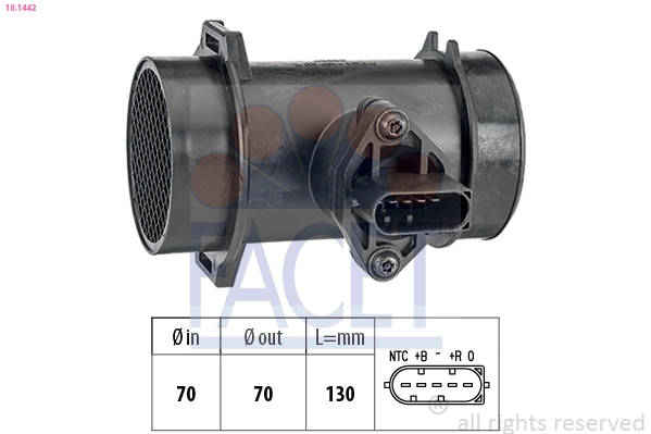 Medidor de flujo de aire Mercedes E sedán (W124) (1993 - 1995) precio, desde 46,28 EUR