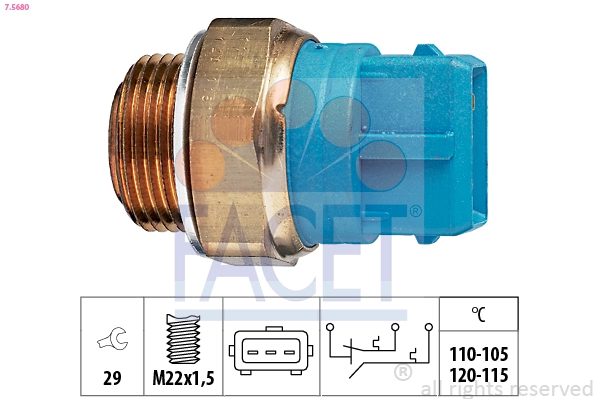 Interruptor térmico para Opel Vectra C 