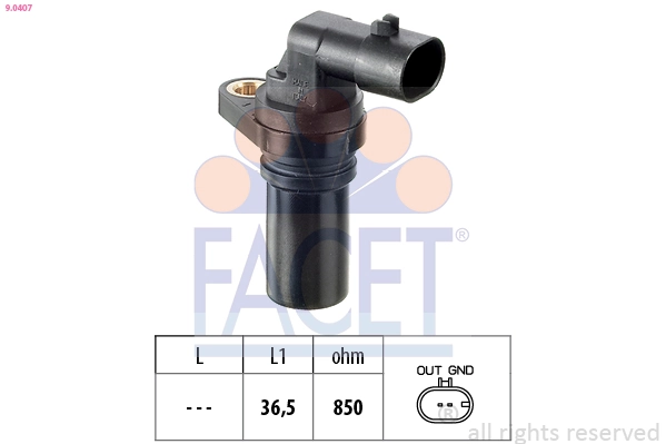 Sensor de posición del cigüeñal Fiat 500  (2007-2026)