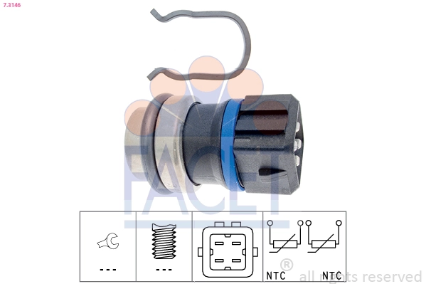 Sensor de temperatura del refrigerante Polcar E080005 precio, desde 8,13 EUR