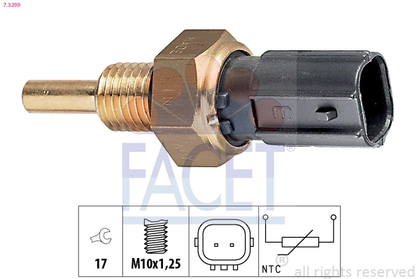 Sensor de temperatura del refrigerante Facet 1830299 precio, desde 13,34 EUR