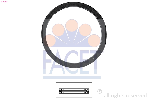 Junta, termostato Toyota Corolla E12J