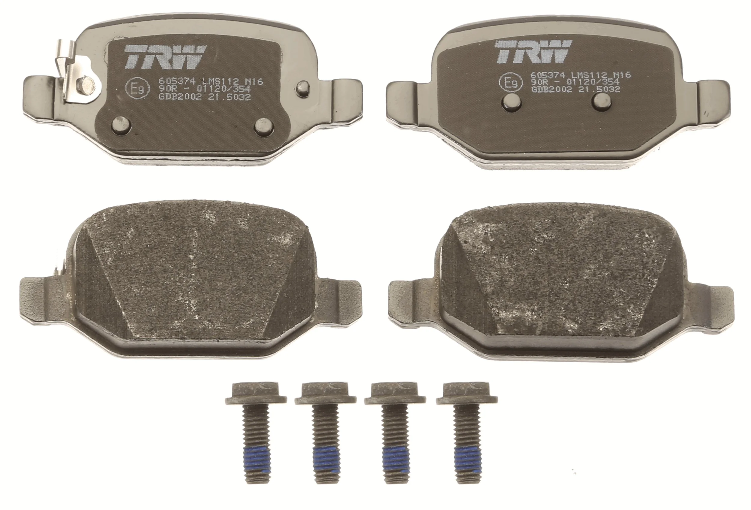 GDB2002 TRW Pastillas freno traseras
