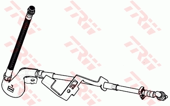 PHD1136 TRW Tubo flexible de frenos delantero izquierdo 
