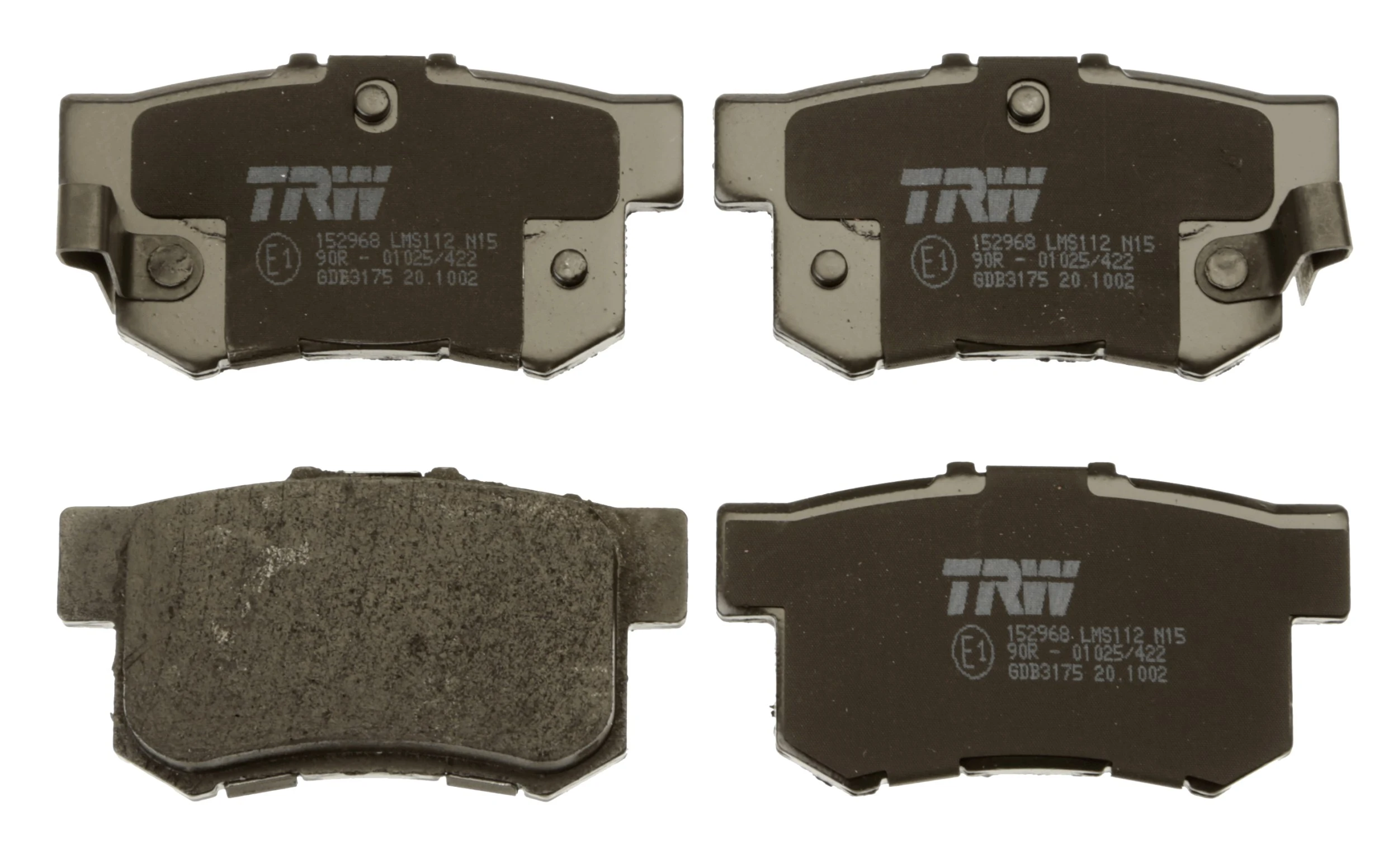 GDB3175 TRW Pastillas freno traseras