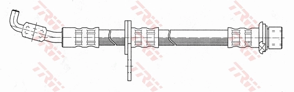 PHD691 TRW Tubo flexible de frenos delantero derecho