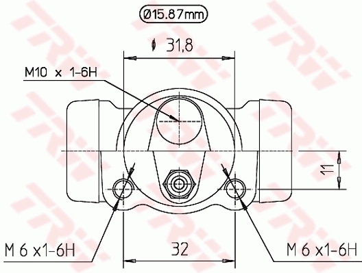 Cilindro de freno de rueda trasera LDV NT3325 precio, desde 13,40 EUR