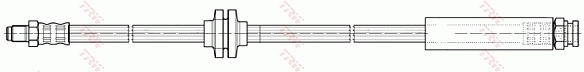 PHB499 TRW Tubo de frenos delantero