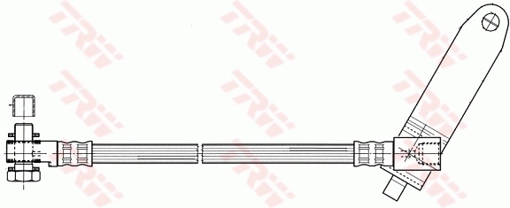 PHD951 TRW Tubo flexible de frenos delantero derecho