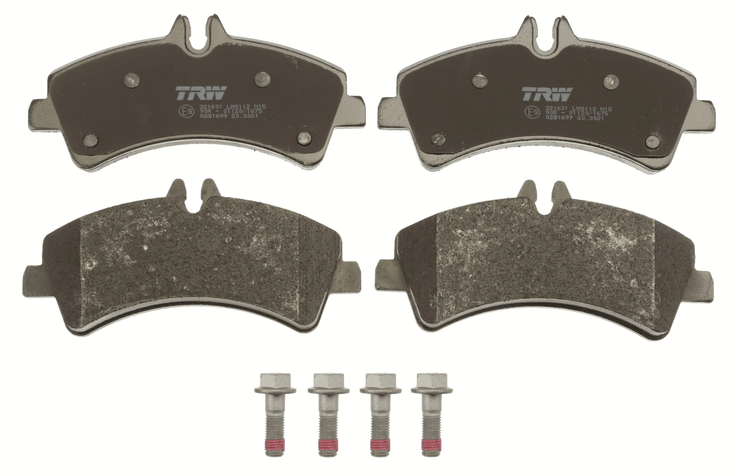 GDB1699 TRW Pastillas freno traseras