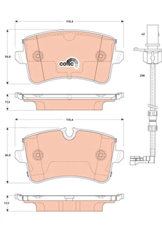 Pastillas de freno traseras para Audi A8 4H2, 4H8, 4HC, 4HL