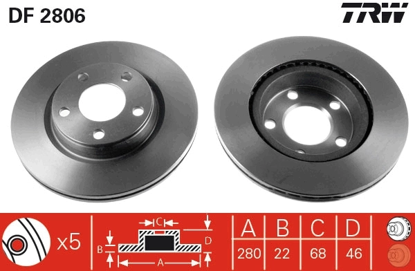 Comprar Disco de freno delantero Audi A8  4D2, 4D8 a bajo precio