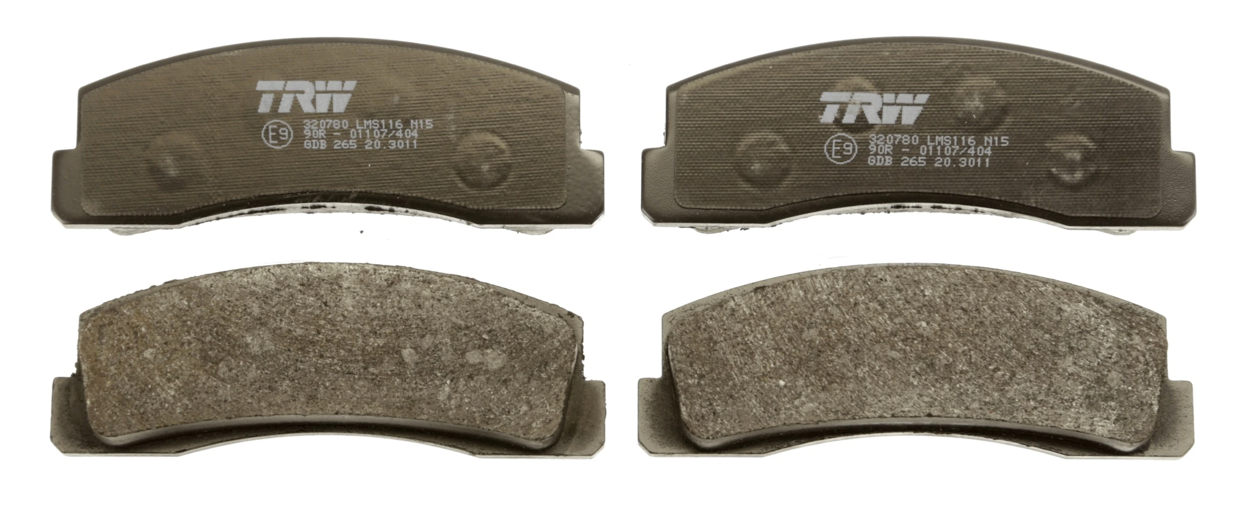 GDB265 TRW Pastillas delanteras