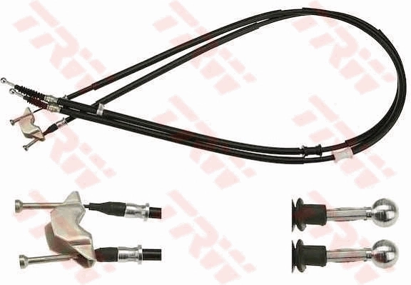 1608280080 Peugeot/Citroen Cable de freno de mano trasero derecho/izquierdo