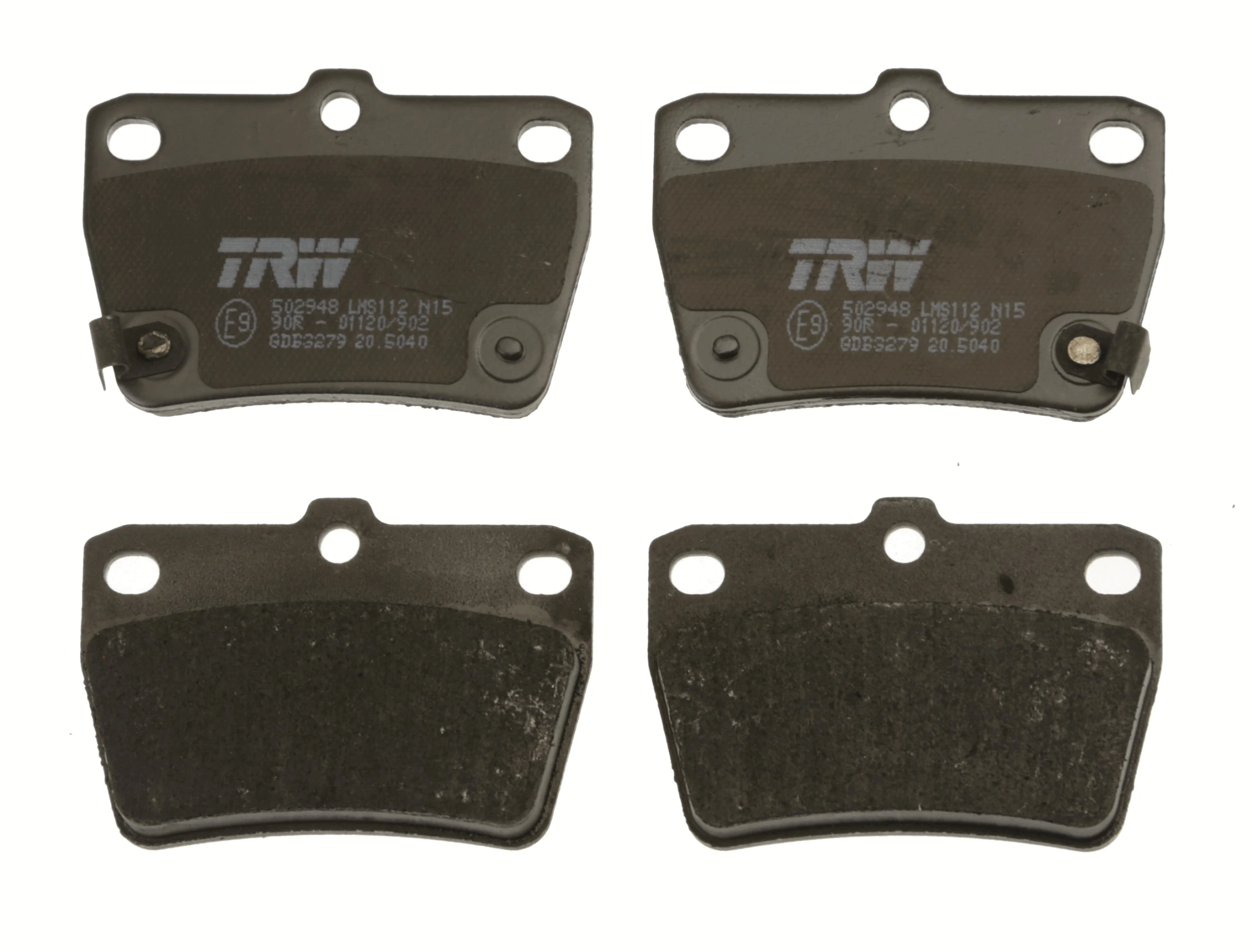 GDB3279 TRW Pastillas freno traseras