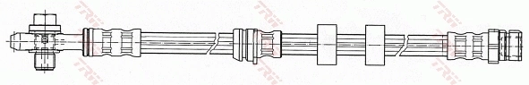 PHD503 TRW Tubo de frenos delantero