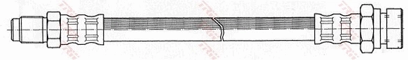 PHB312 TRW Manguera de freno trasera