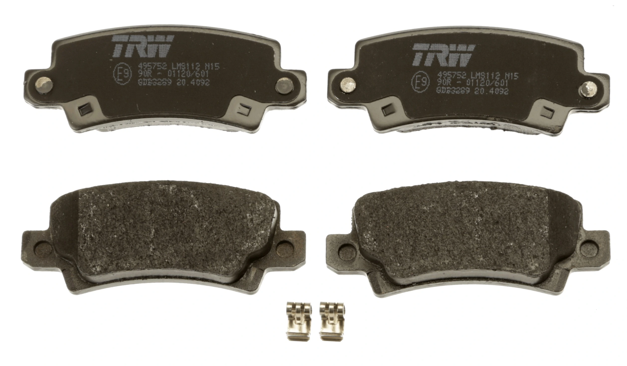GDB3289 TRW Pastillas freno traseras