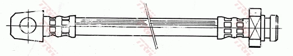 PHD115 TRW Manguera de freno trasero izquierdo