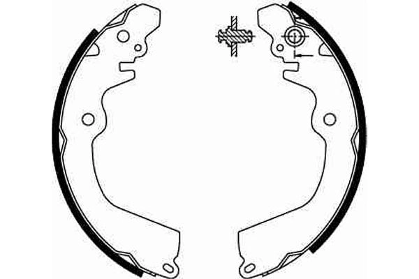 Zapatas de freno para Mitsubishi Lancer III C1V, C3V