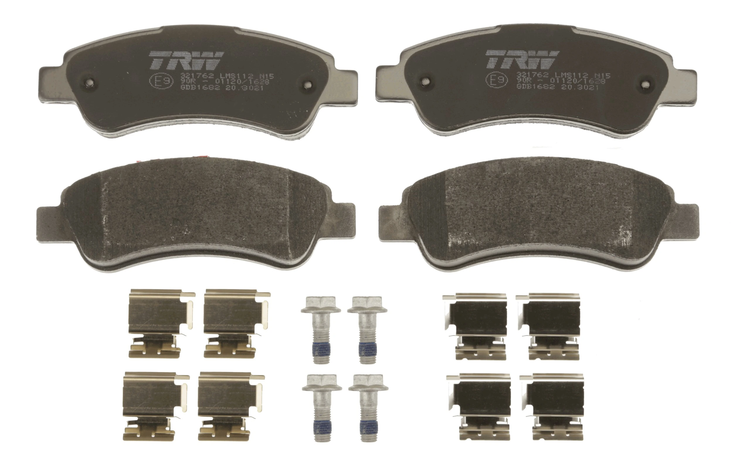 GDB1682 TRW Pastillas freno traseras