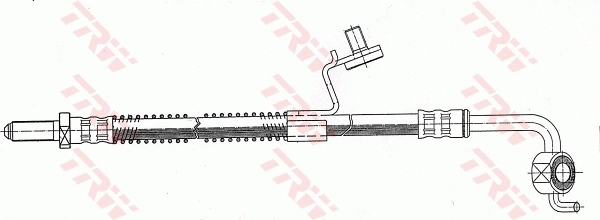 PHD344 TRW Tubo de frenos delantero