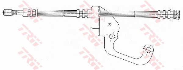 PHD629 TRW Tubo flexible de frenos delantero derecho